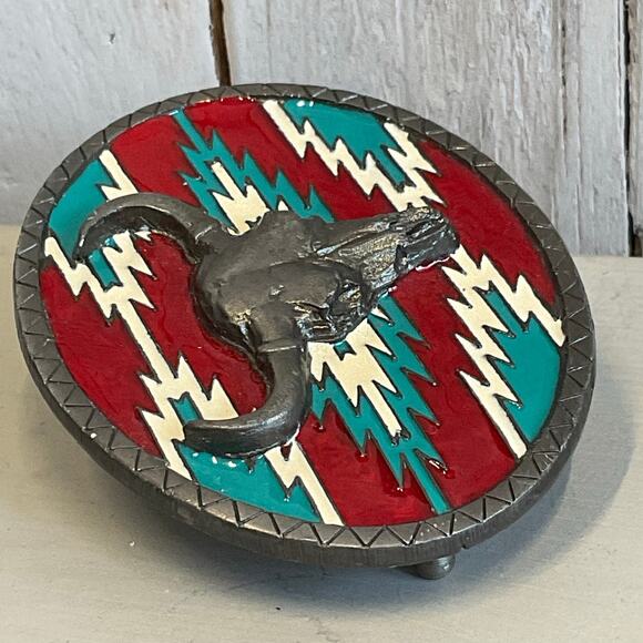 Longhorn Bull Skull Belt Buckle Buckles of America Southwestern Western Style - Picture 6 of 6